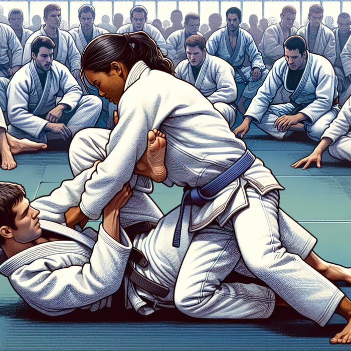Intense Jiu Jitsu Sparring Match Illustrations Intense Jiu Jitsu Sparring Match Illustrations