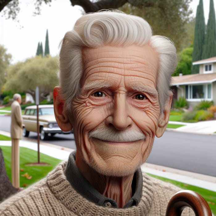 Heartwarming Portrait of an Elderly Gentleman
