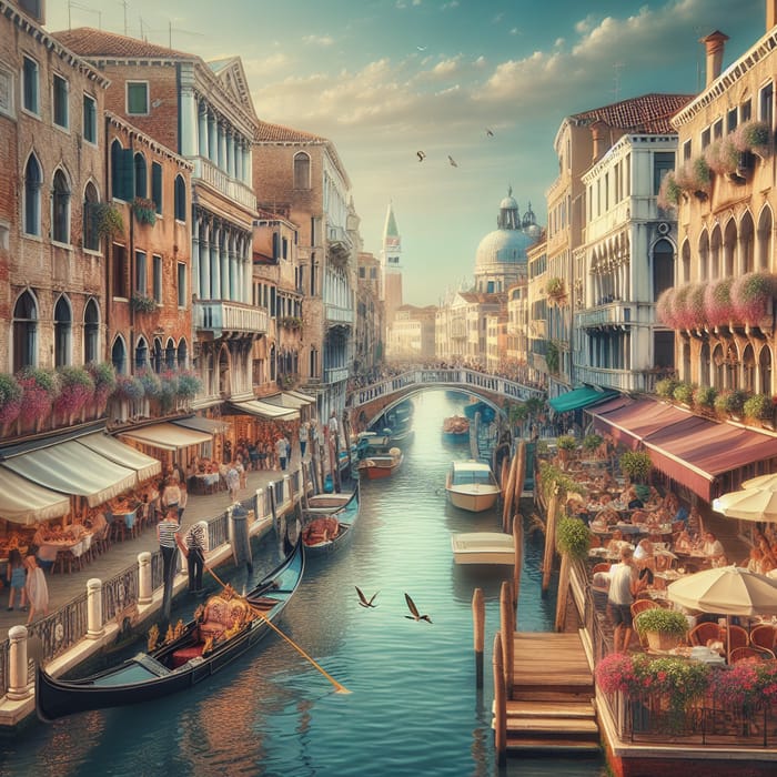 Explore Venice on a Sunny Day: Charming Canals & Gondolas