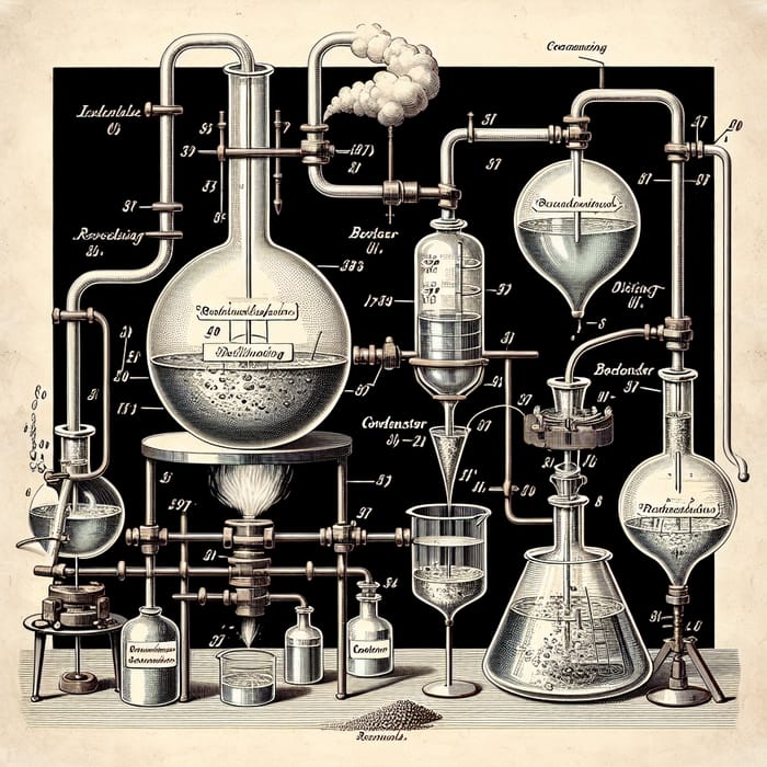 Laboratory Distillation Process: Apparatus, Steps & Logic