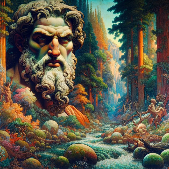 Odysseus: Mythic Greek Hero in Lush Forest Adventure