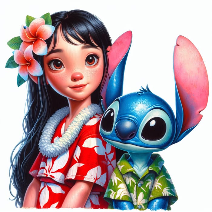 Lilo and Stitch: Vibrant Tropical Art Inspired by Animated Films