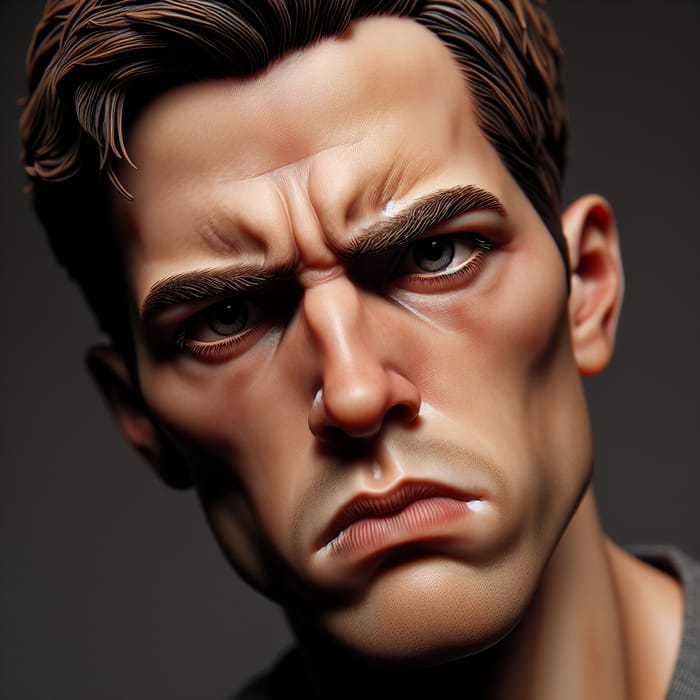 Angry Man Face Expression