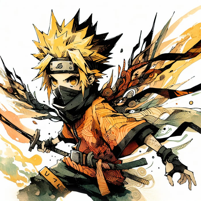 Naruto Character in Ghibli Style - Anime Ninja