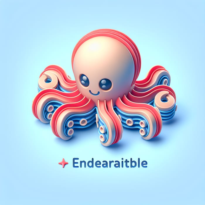 Cute Octopus 3D Icon | Adorable Design