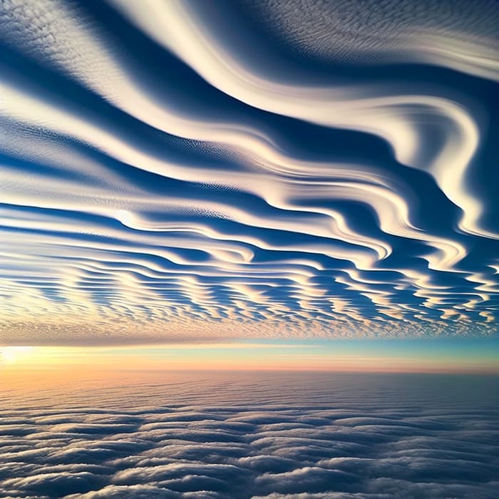 Narrow Wave Clouds: A Surreal Sky Phenomenon