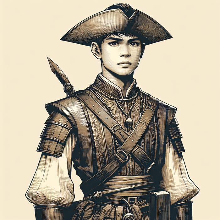 17-Year-Old Filipino Warrior in Traditional & Knightly Attire | Unique Filipino Armor & Weaponry