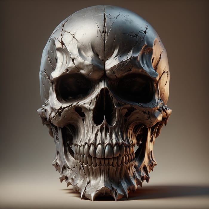 Brutal Skull: High Detail Rendering and Menacing Look