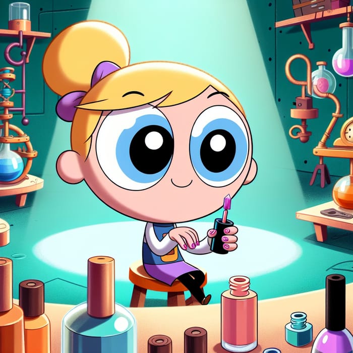 Dexter's Laboratory Blonde Girl with Nail Polish