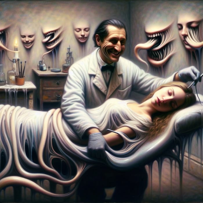 Dental Nightmare | Surreal Dental Horror Artwork