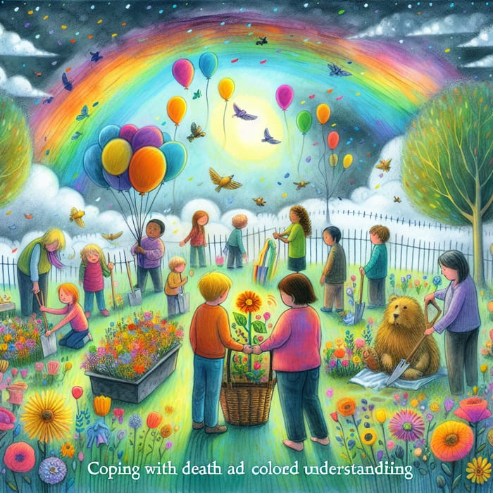 Whimsical Children's Coloring Book: Coping with Grief in Vibrant Illustrations