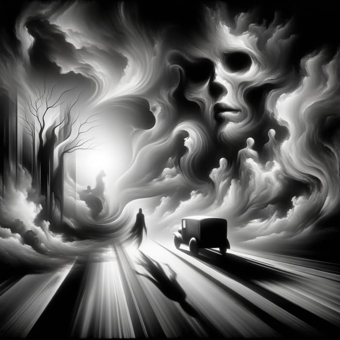 Ethereal Depiction of Mortality: Salvador Dali-inspired Surrealism