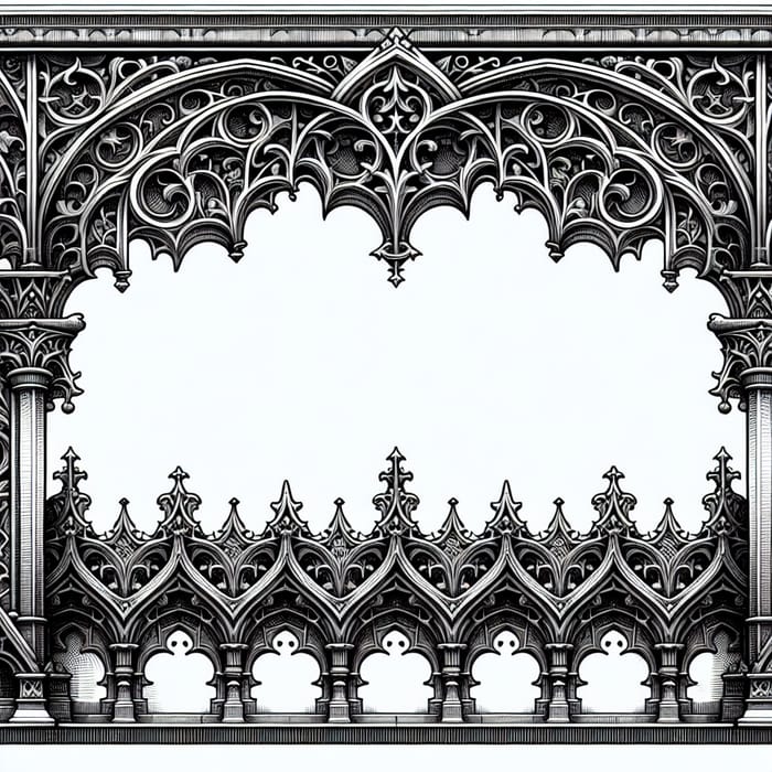 Intricate Gothic Border Design
