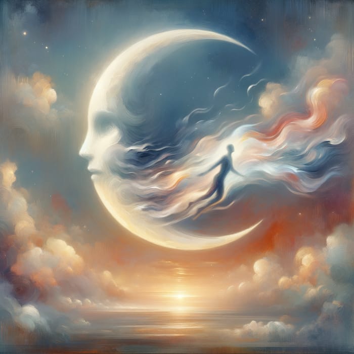 Surreal Moon Art: Salvador Dali Inspired Fantasy