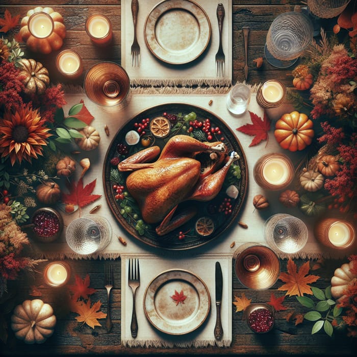 Festive Thanksgiving Table Decor | Autumn Tones Centerpiece