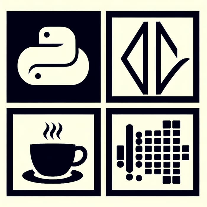 Rectangle Image: Python, Java, .Net, MATLAB Logos