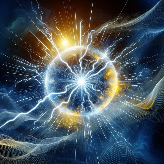 Energetic Aura Sphere - Conceptual Energy Illustration