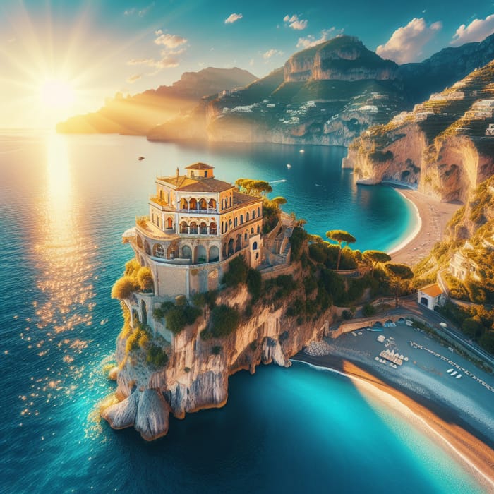 Impressive Villa Overlooking Amalfi Coast Waters