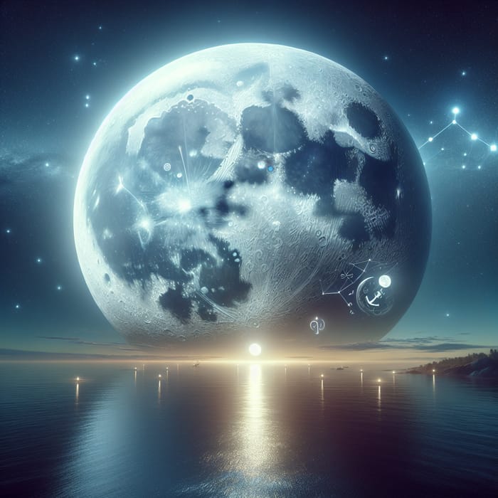 Moon Hope & Optimism | Symbolic Moonlit Scene for Positivity