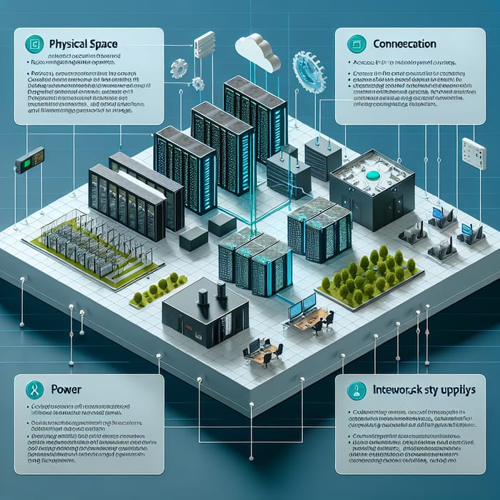 Colocation Facility Components: Space, Connectivity, Power, Security