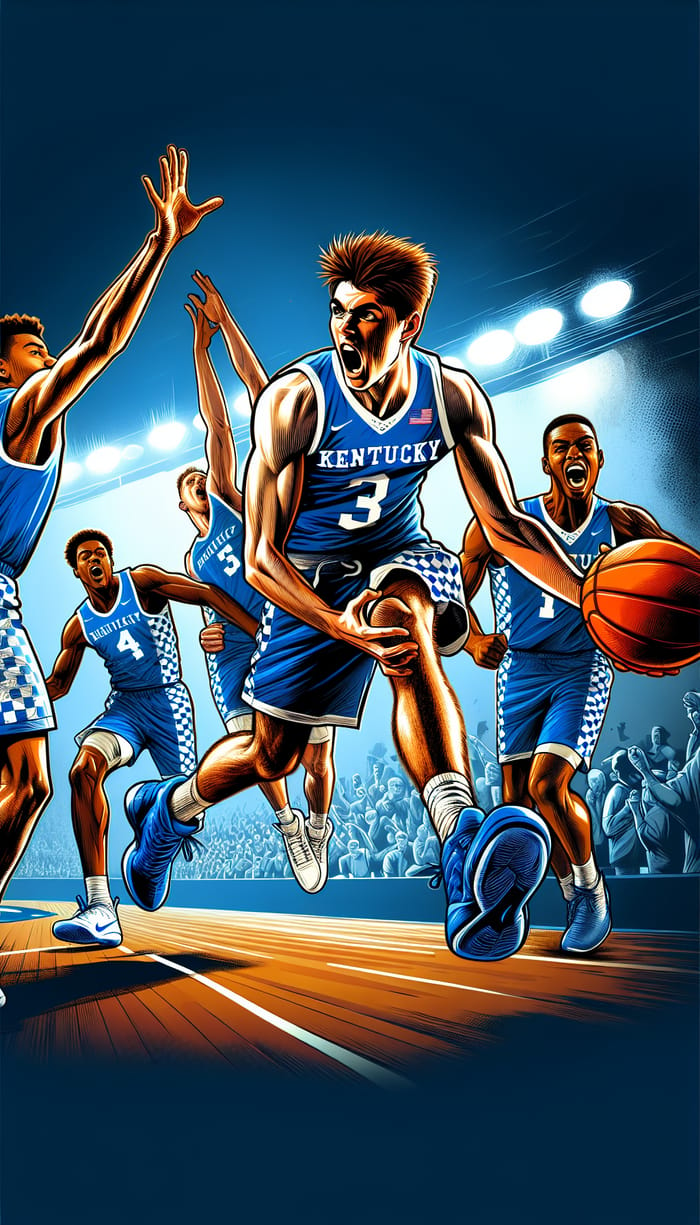 Vivid Illustration of Key Moment with Influential Basketball Player