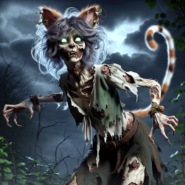 Cat zombie costume outlet