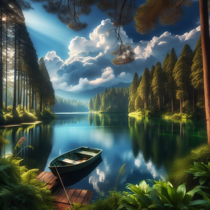 Serene Lake View - Nature's Tranquility