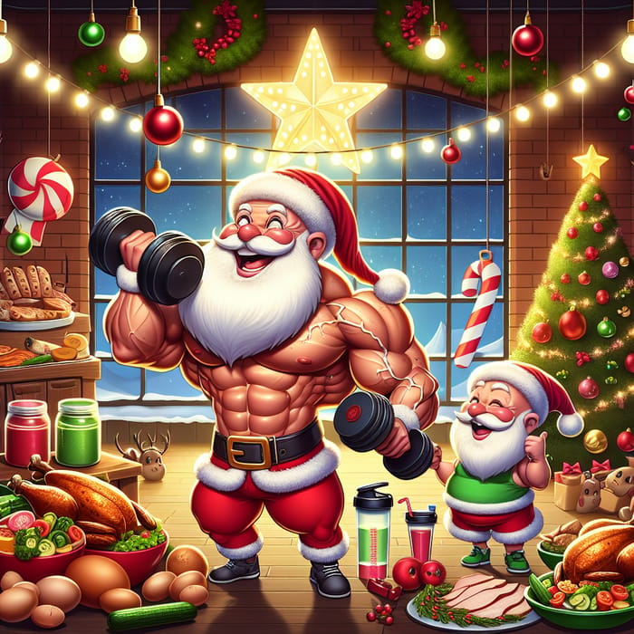 Santa Claus Bulking Season: Holiday Fitness with Protein Nutrition