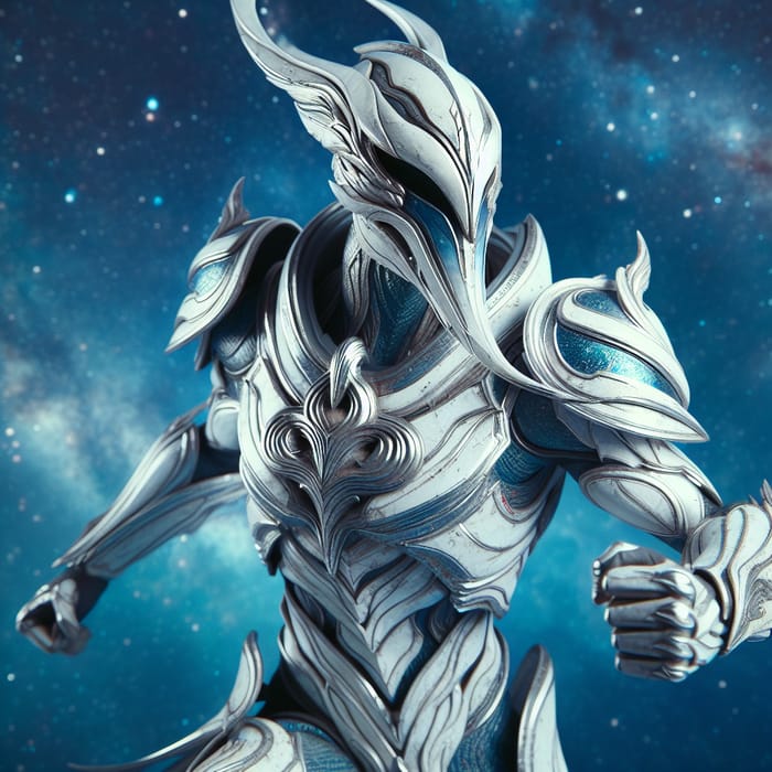 Zodiac Swan Knight | Ice Armored Warrior in Celestial Scene