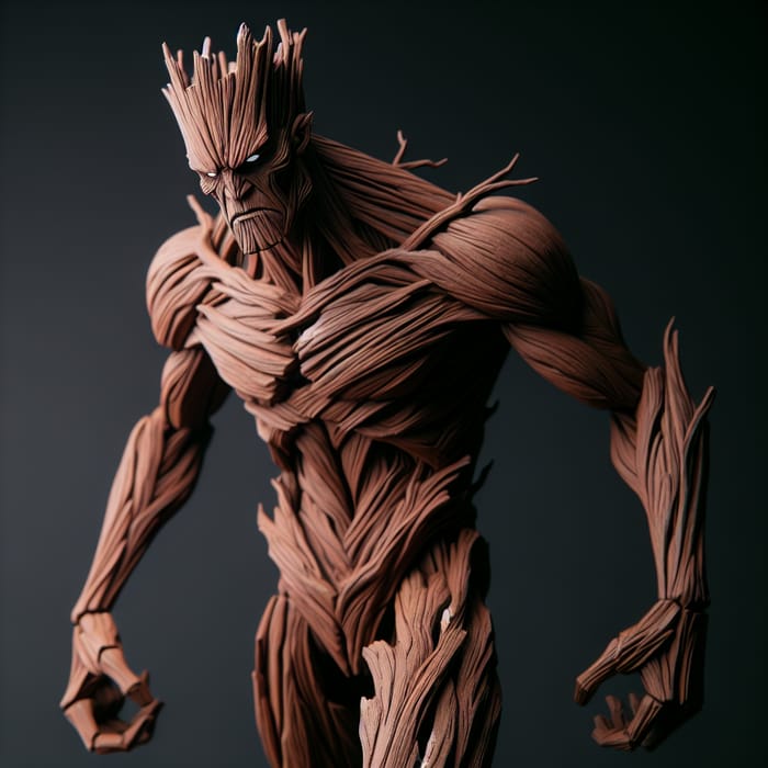 Angry Groot: A Mighty and Stern Tree-Like Being