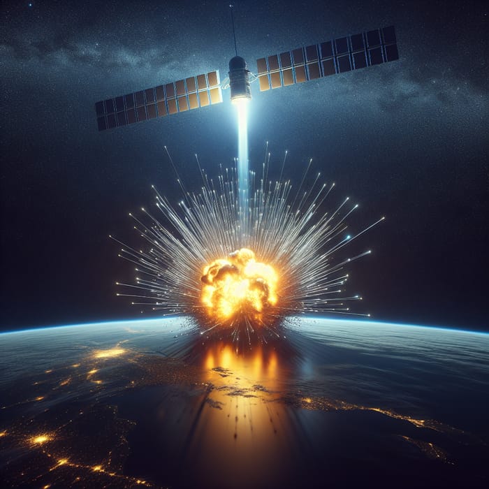 Satellite Orbital Attack: Nuclear Explosion Scenario