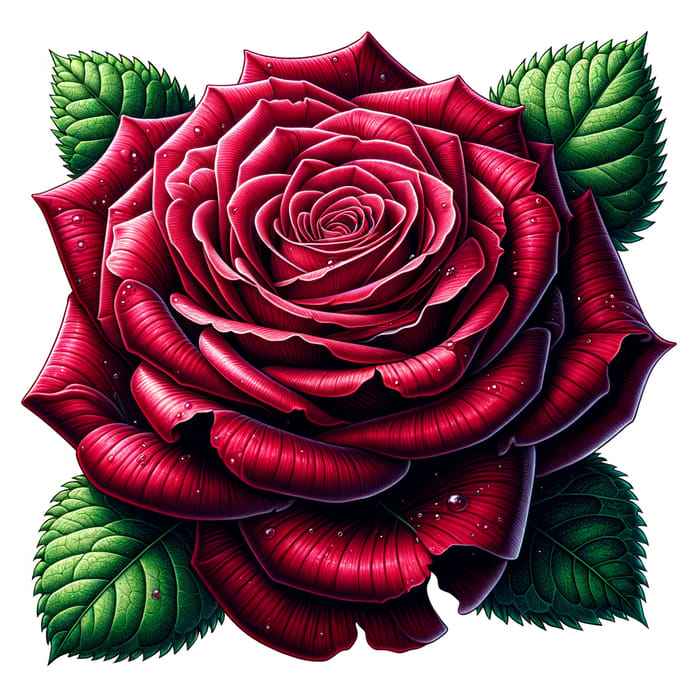 Beautiful Velvety Red Rose Flower