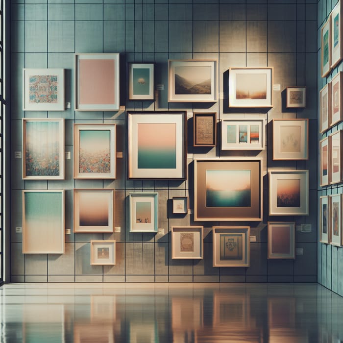 Soothing Art Gallery Wall | Calm & Inviting Artistic Display