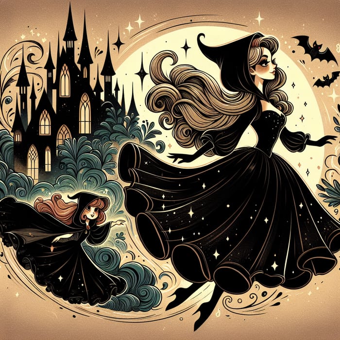 1950s Maiden: Enchanted Fairytale Artwork