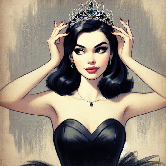 Vintage 1950s Elegance: Fairytale Princess Style