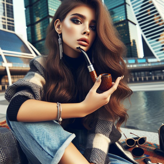 Stylish Hindi Smoking Girl in Urban Modern Fashion
