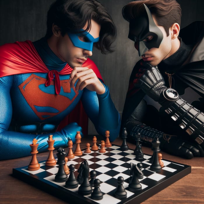 Superman vs Batman Chess Showdown | Epic Superhero Battle on Chessboard