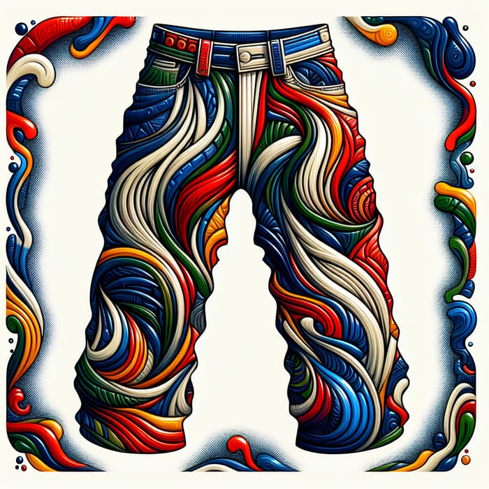 Abstract Pants: Vibrant & Unique Art
