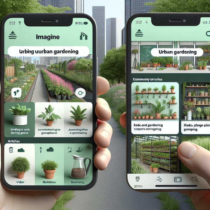 Urban Gardening App: Resources, Tutorials, Marketplace