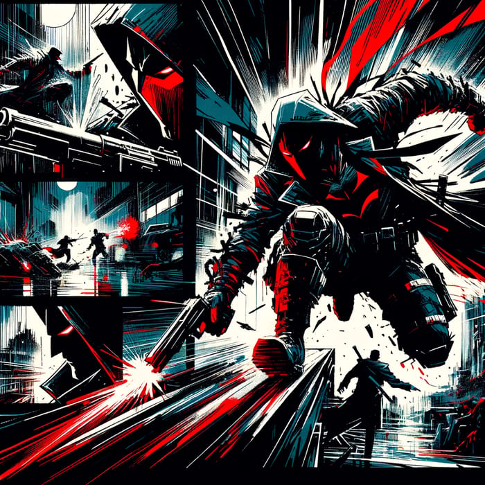 Dynamic Comic Page: Batman - Dark & Gritty Artwork