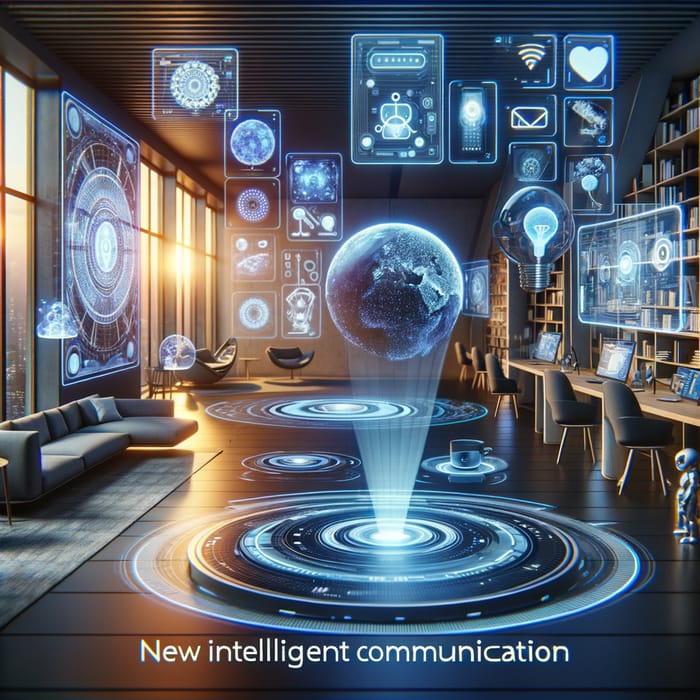 Intelligent Communication Technologies | Futuristic Scene