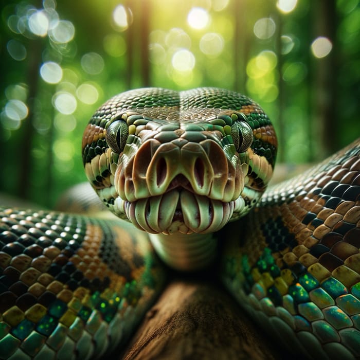 Majestic Python: A Captivating Wildlife Scene