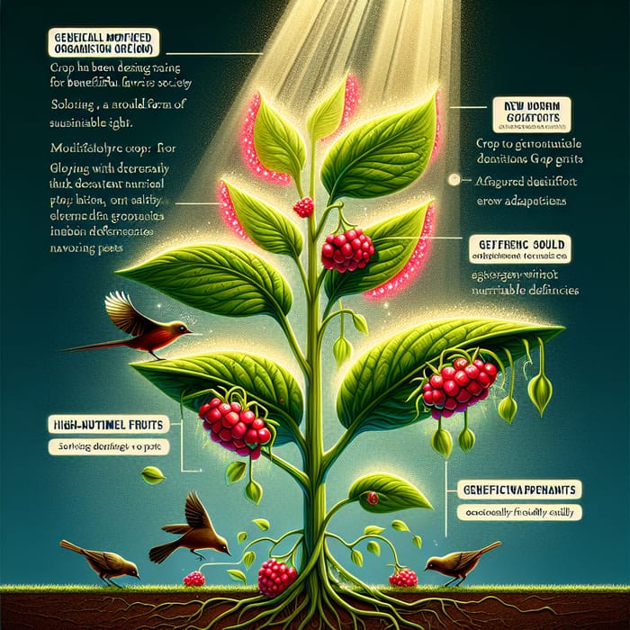 Societal Gain: High-Nutrient Bioluminescent GMO Organism