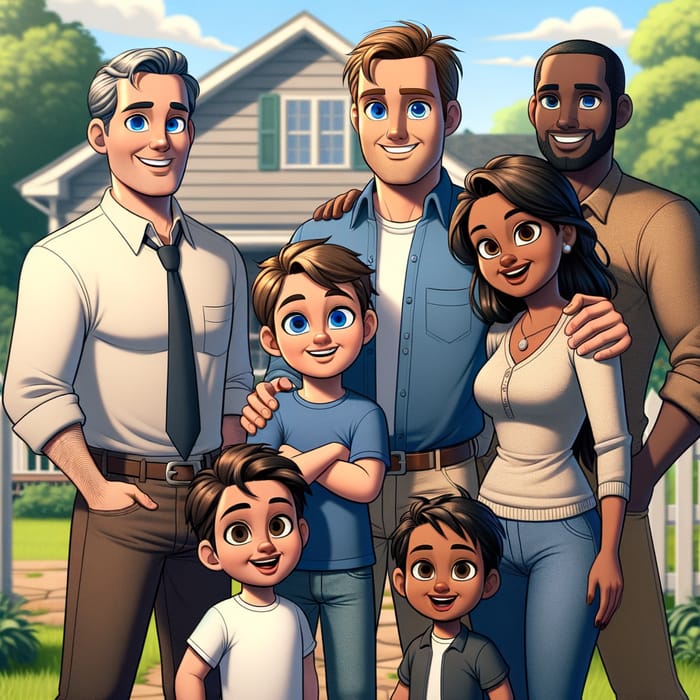 Vivid 3D Animation of Brotherly Love | Happy Family Scene