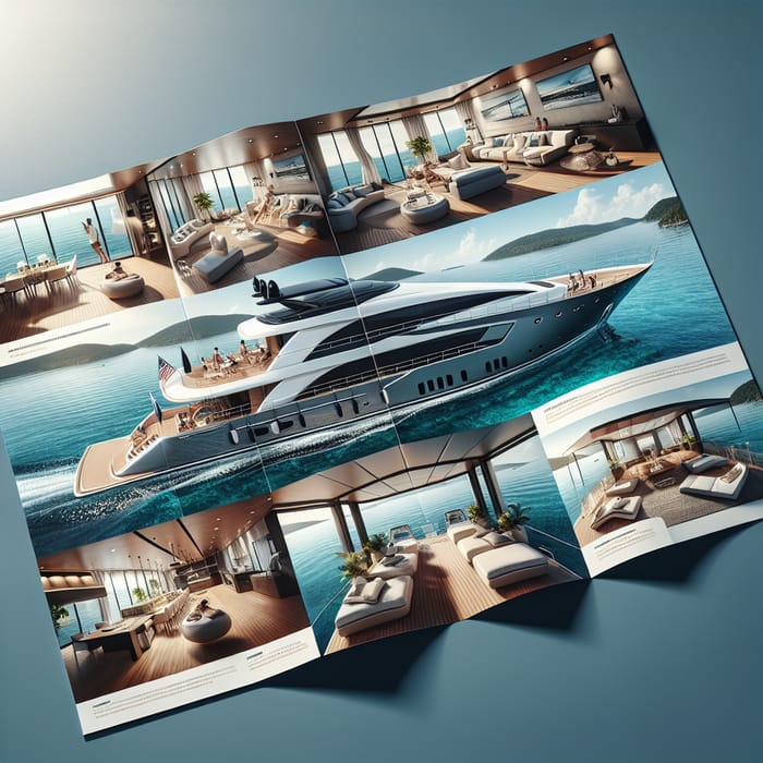 Sleek and Modern Yacht Brochure Design