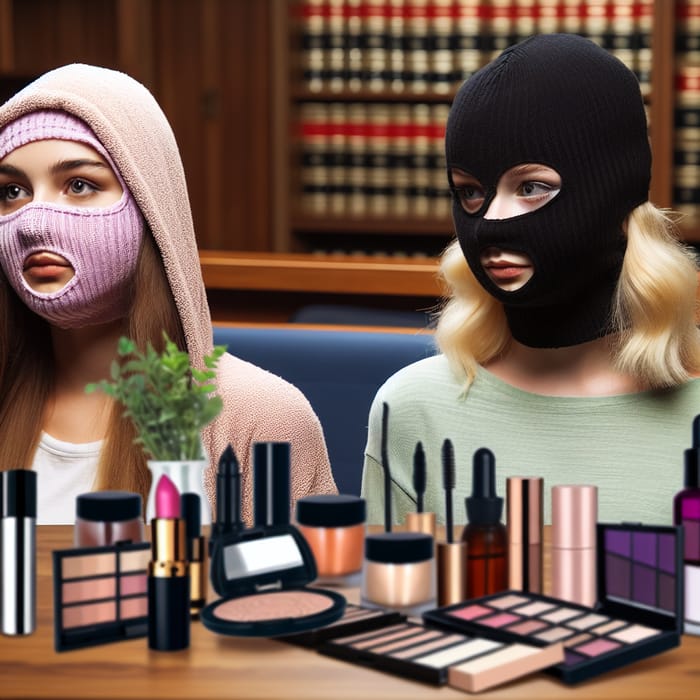 Courtroom Robbery: Girls Wear Tights as Gangster Masks