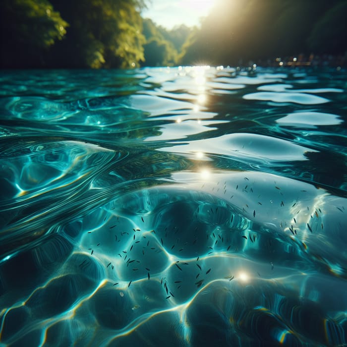 Tranquil Crystal Clear Water: Mesmerizing Natural Serenity