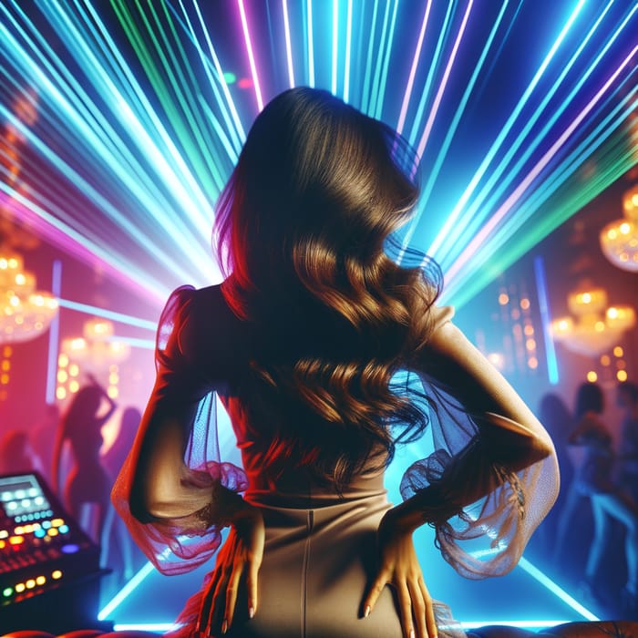 Beautiful Woman Dancing in Techno Club | Nightlife Vibes