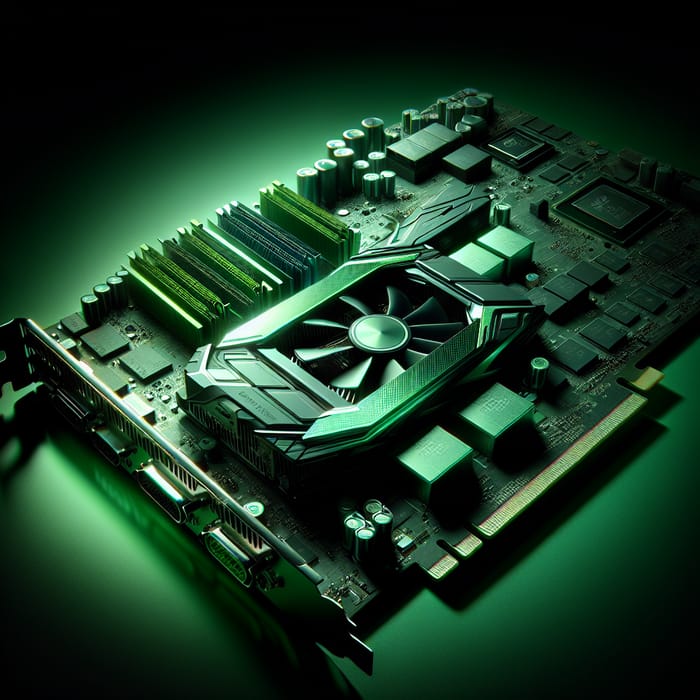 Green Graphics Video Card: Advanced Technology in Green Tones