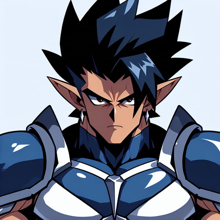 Vegeta Sayain in Blue Armor | Sad Appearance